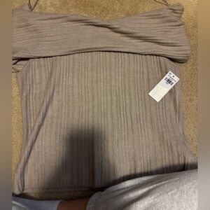 Abercrombie & Fitch Tan Short Sleeve Top